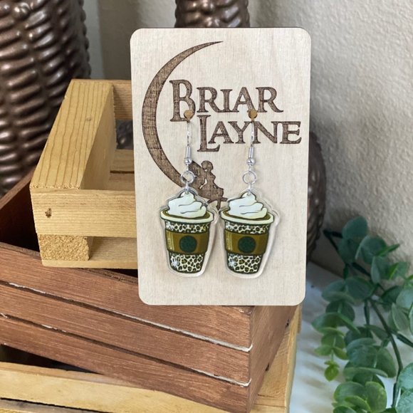 Wholesale Coffee Themed Earrings Market Lot! - Picture 2 of 12